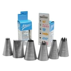 Alternative view of Ateco 6 Piece Large Icing Nozzle Piping Pastry Tube Set