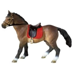 Alternative view of Bullyland Hanoverian Stallion & Female Rider Set Cake Figure Topper