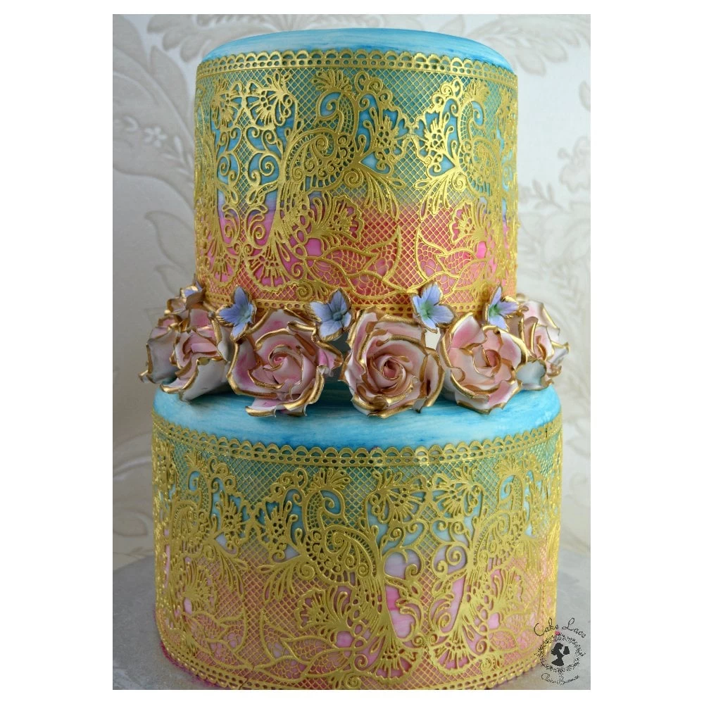 Cake Lace Fantasia - 3D Lace Strip Mat 2 Cake Lace Fantasia - 3D Lace Strip Mat - Image 2