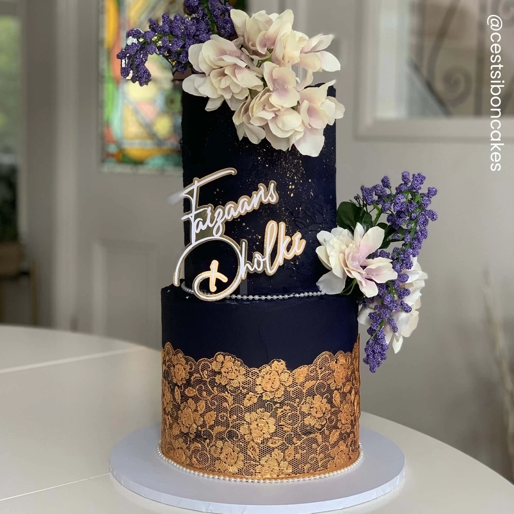 Cake Lace Soft Gold Pearlised Pre-Mixed 5 Cake Lace Soft Gold Pearlised Pre-Mixed - Image 5