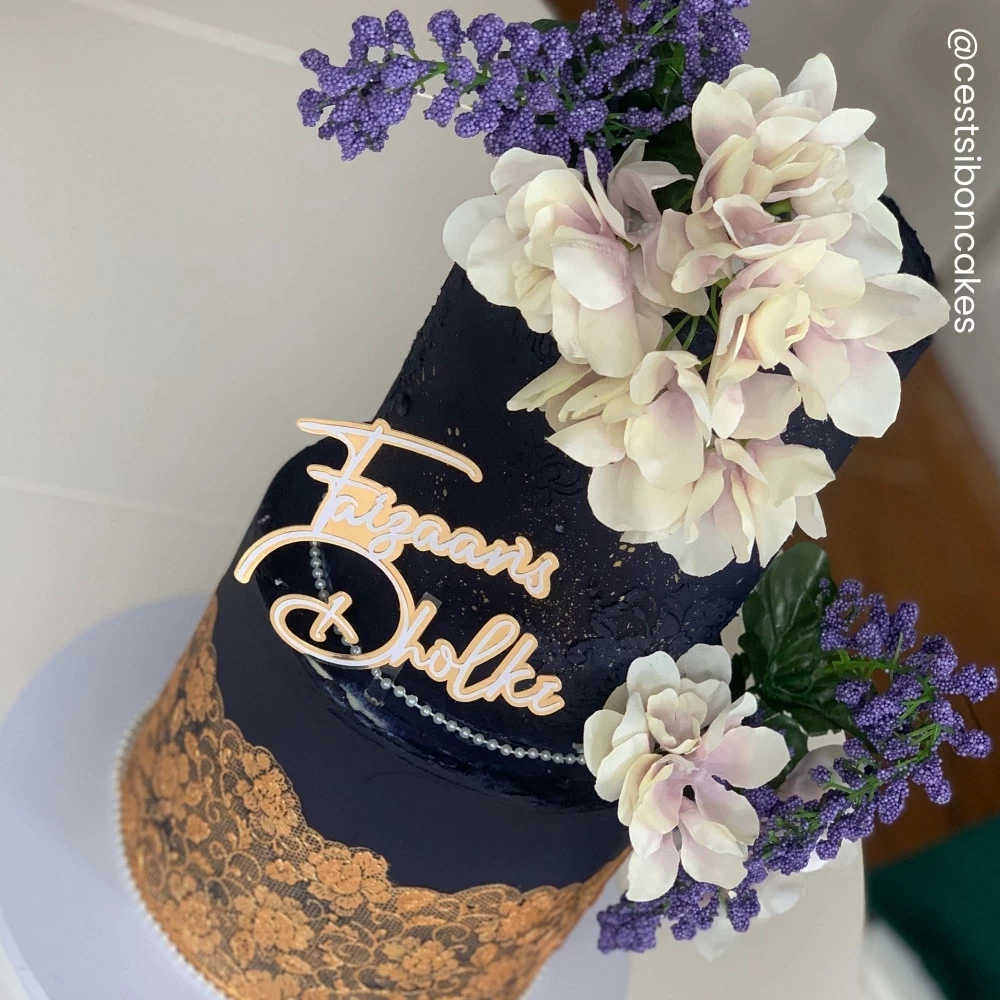 Cake Lace Soft Gold Pearlised Pre-Mixed 6 Cake Lace Soft Gold Pearlised Pre-Mixed - Image 6