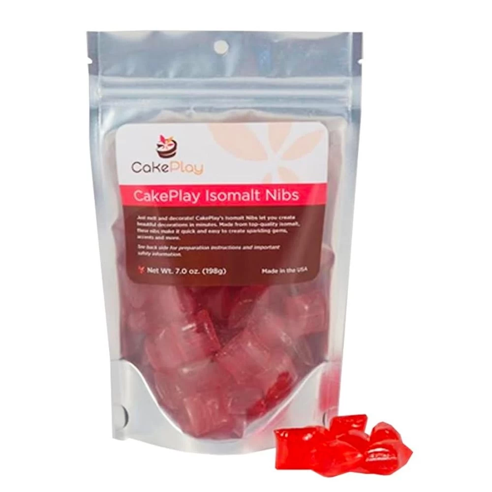 Cakeplay Ruby Red Isomalt Nibs Pack 198g 1 Cakeplay Ruby Red Isomalt Nibs Pack 198g