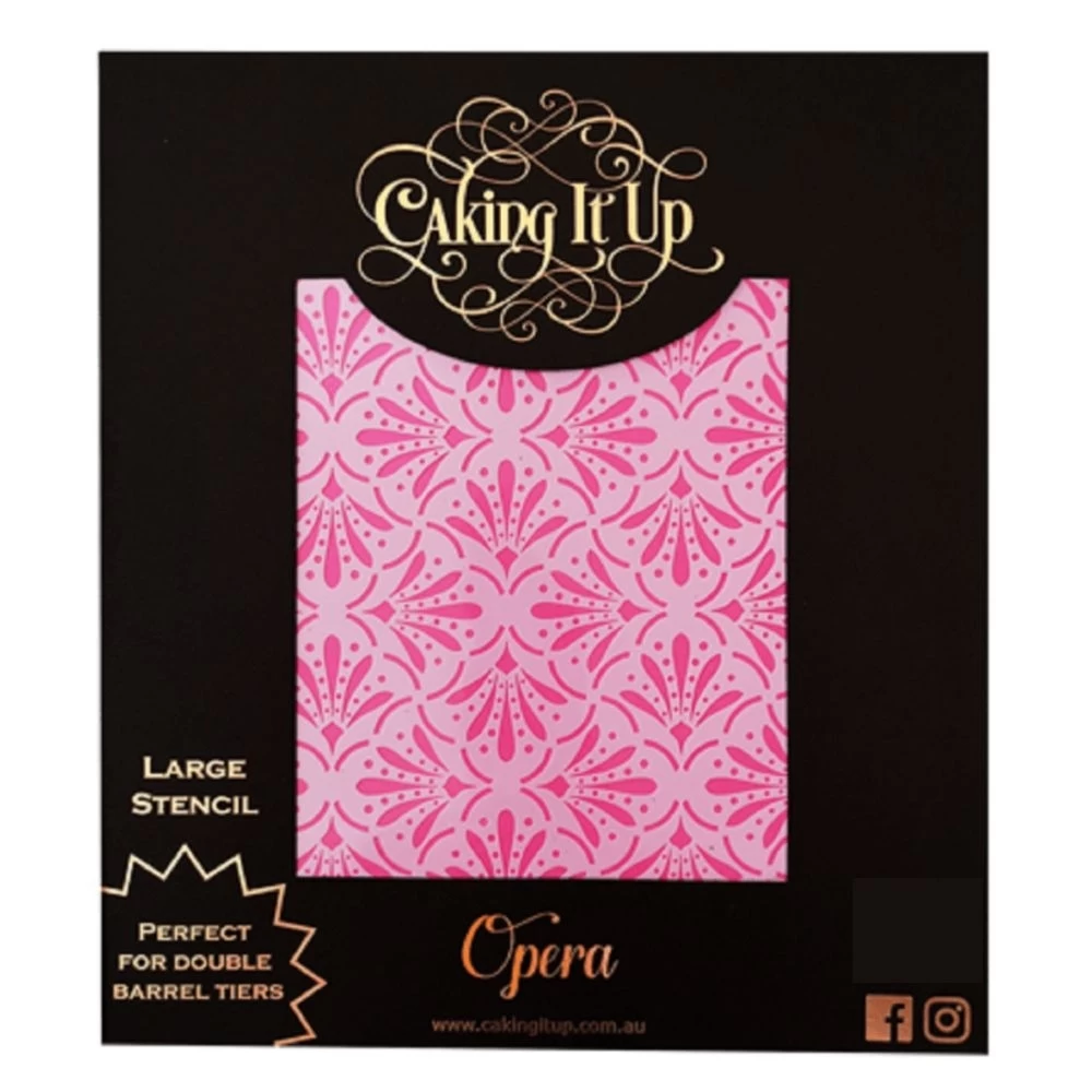 Caking It Up Opera Cake Stencil 1 Caking It Up Opera Cake Stencil