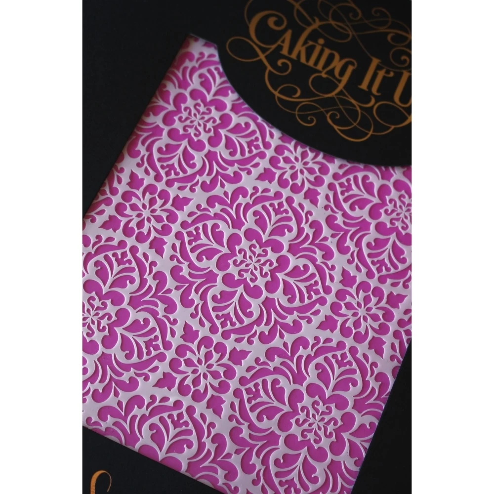Caking It Up Scarlet Acrylic Cake Stencil 4 Caking It Up Scarlet Acrylic Cake Stencil - Image 4