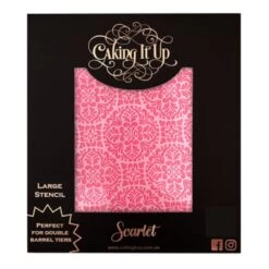 Caking It Up Scarlet Acrylic Cake Stencil