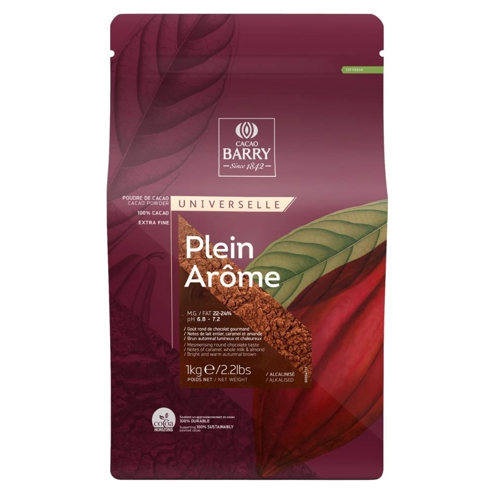 Cocoa Barry Cocoa Powder (Plein Arome) 1kg 1 Cocoa Barry Cocoa Powder (Plein Arome) 1kg