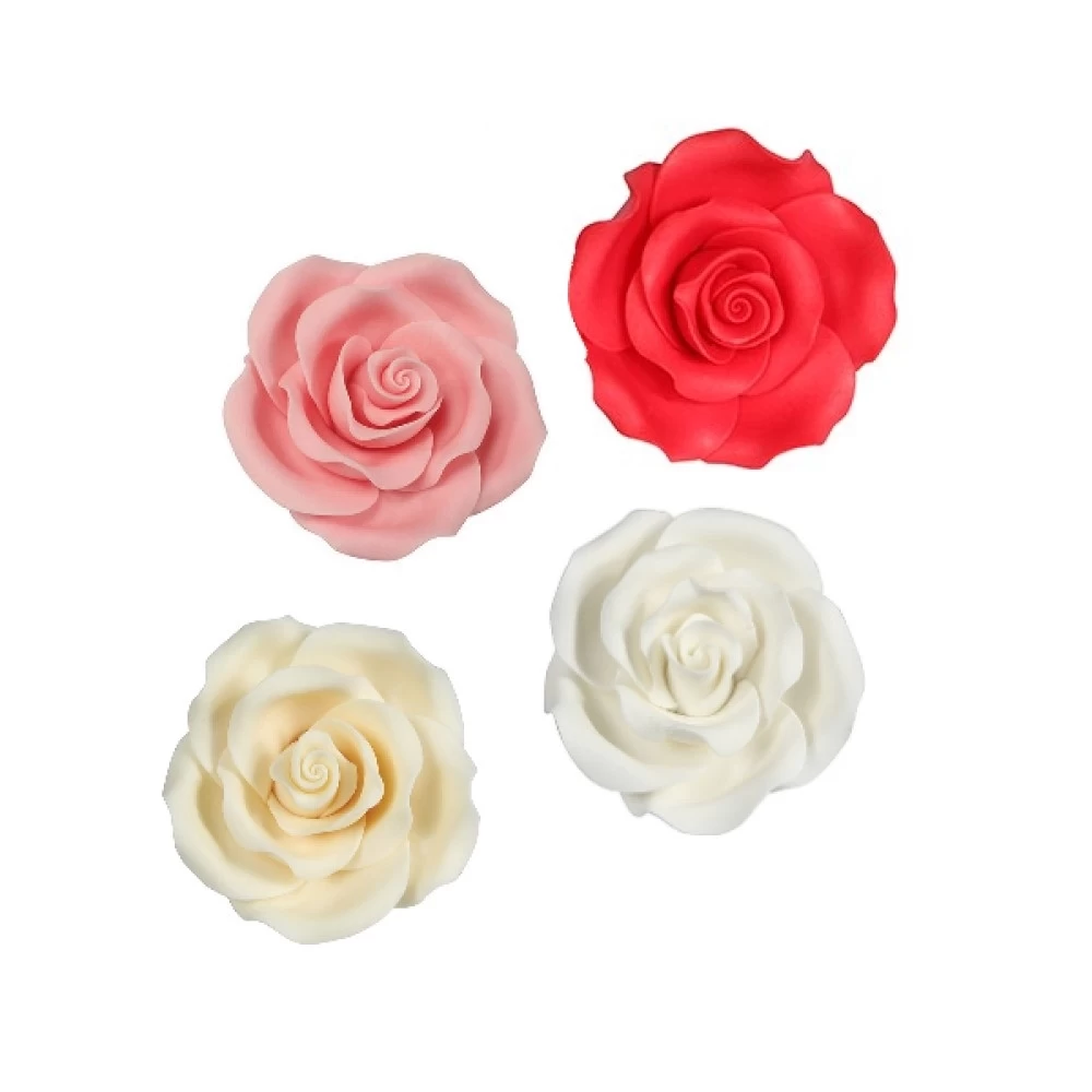 Culpitt Edible SugarSoft Rose Toppers X 10 - 50mm 1 Culpitt Edible SugarSoft Rose Toppers X 10 - 50mm