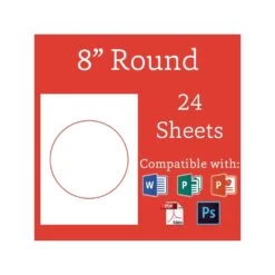 Alternative view of Edible Prints 8 Inch Round Edible Icing Sheets Pack Of 24