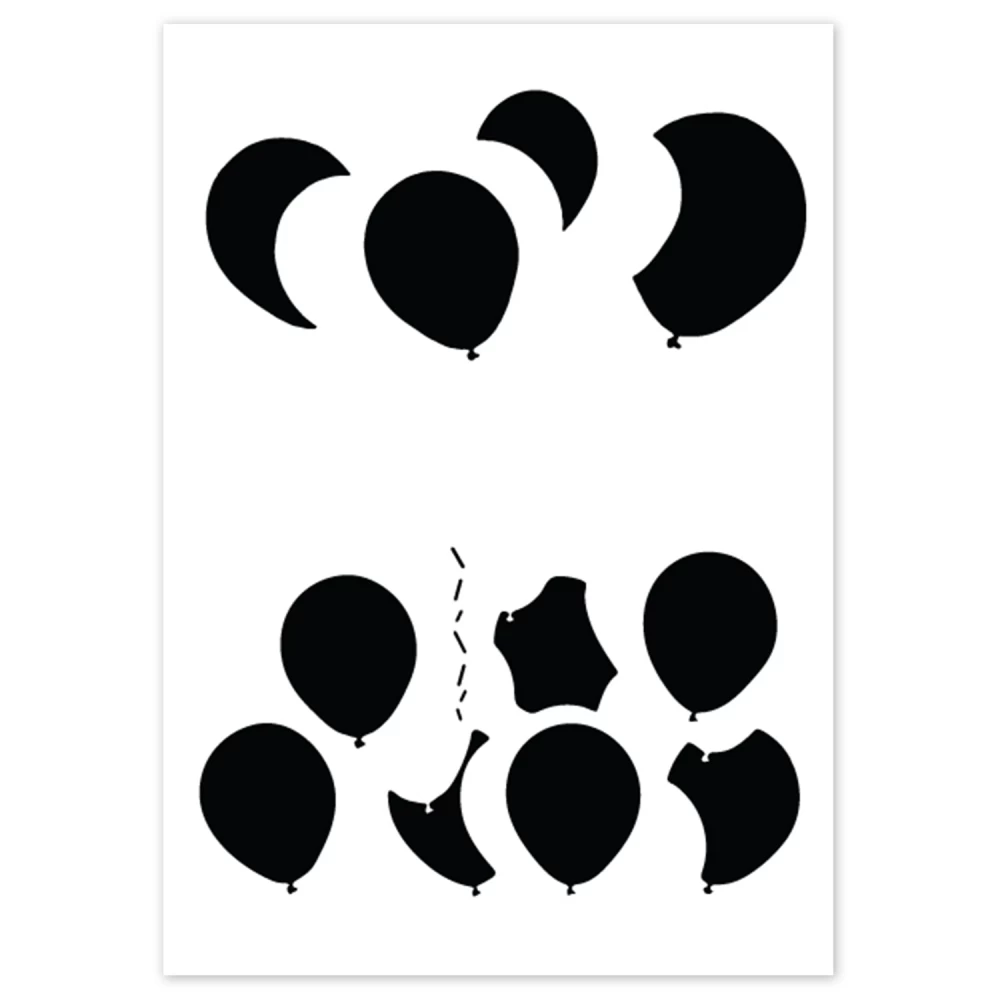 Edwin Weimer Balloons Stencil 1 Edwin Weimer Balloons Stencil