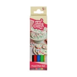 FunCakes Edible Food Pen Set Of 5 Primary Colours