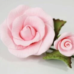 Alternative view of Hamilworth Pink Peace Rose & Rosebud Trail Flower Spray - Medium