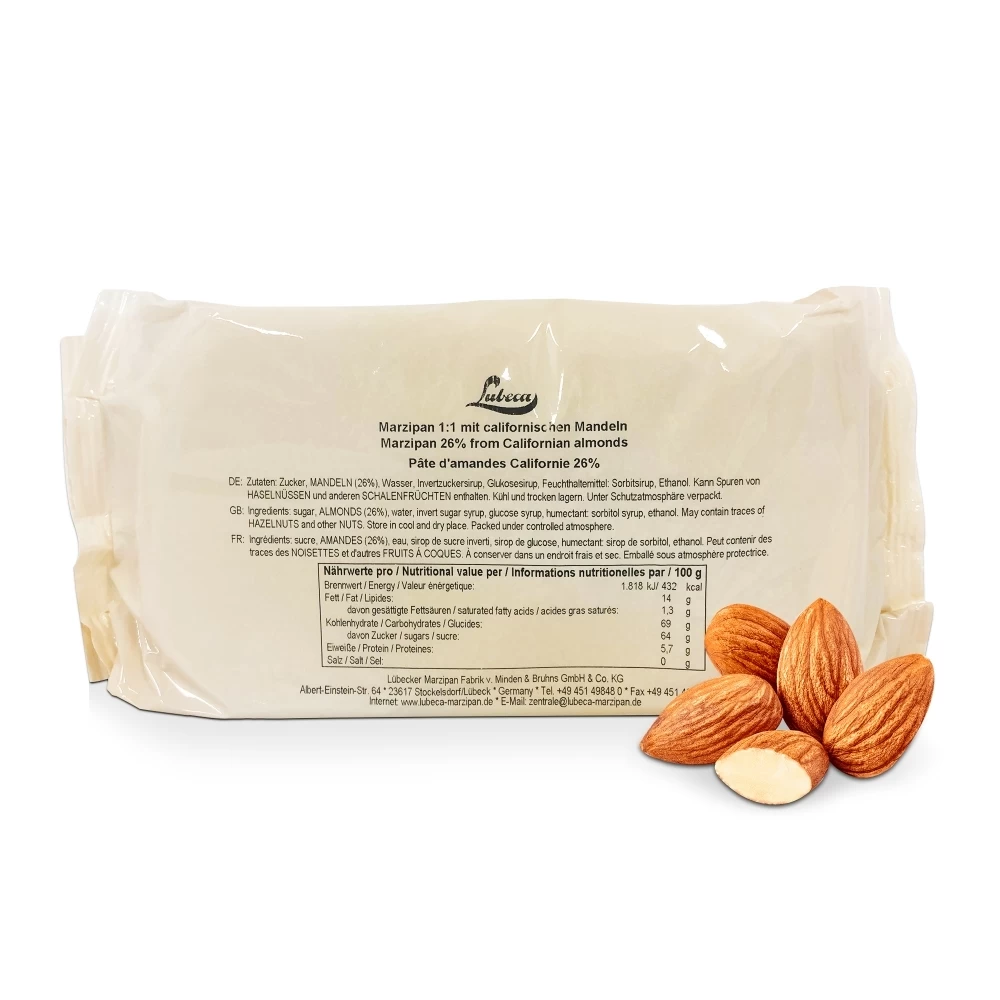 Lubeca Marzipan 1kg-5kg 1 Lubeca Marzipan 1kg-5kg