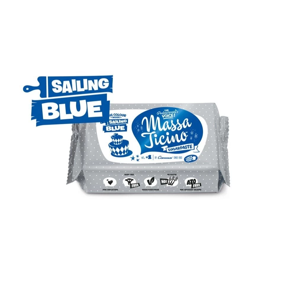 Massa Ticino Sailing Blue Sugarpaste 250g 2 Massa Ticino Sailing Blue Sugarpaste 250g - Image 2