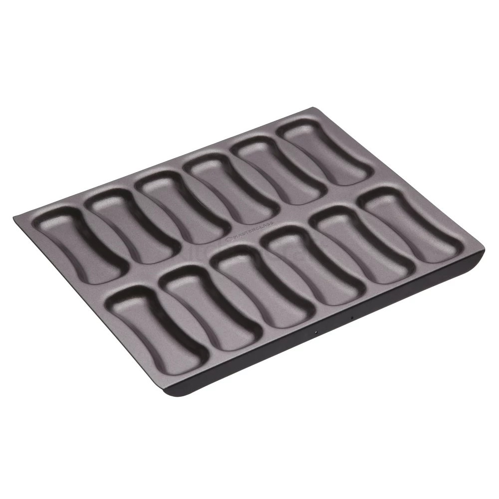 Masterclass Eclair 12 Hole Non-Stick Baking Pan 1 Masterclass Eclair 12 Hole Non-Stick Baking Pan