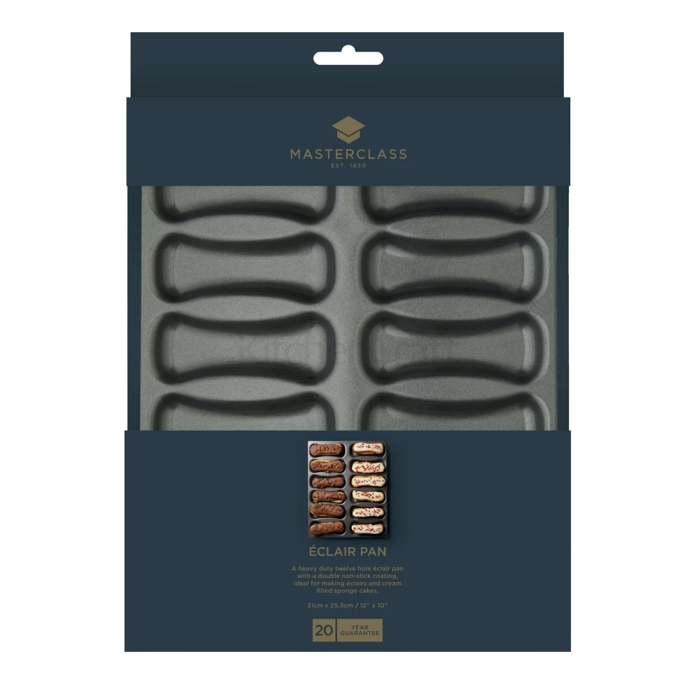 Masterclass Eclair 12 Hole Non-Stick Baking Pan 3 Masterclass Eclair 12 Hole Non-Stick Baking Pan - Image 3