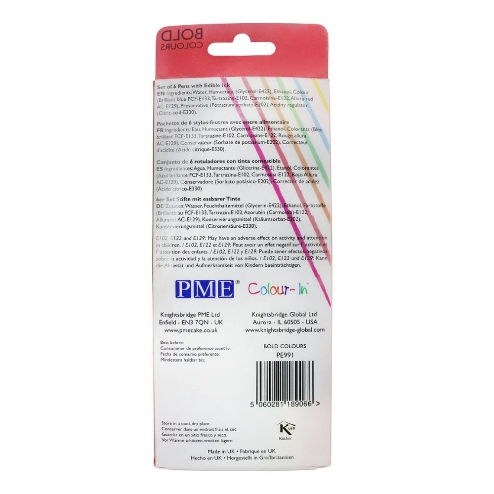 PME Brush N Fine Bold Edible Pen Pack Of 6 14 PME Brush N Fine Bold Edible Pen Pack Of 6 - Image 14