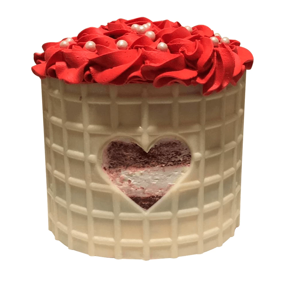 Porto Formas Heart & Star Waffle Texture Sheet Chocolate Mould 2 Porto Formas Heart & Star Waffle Texture Sheet Chocolate Mould - Image 2