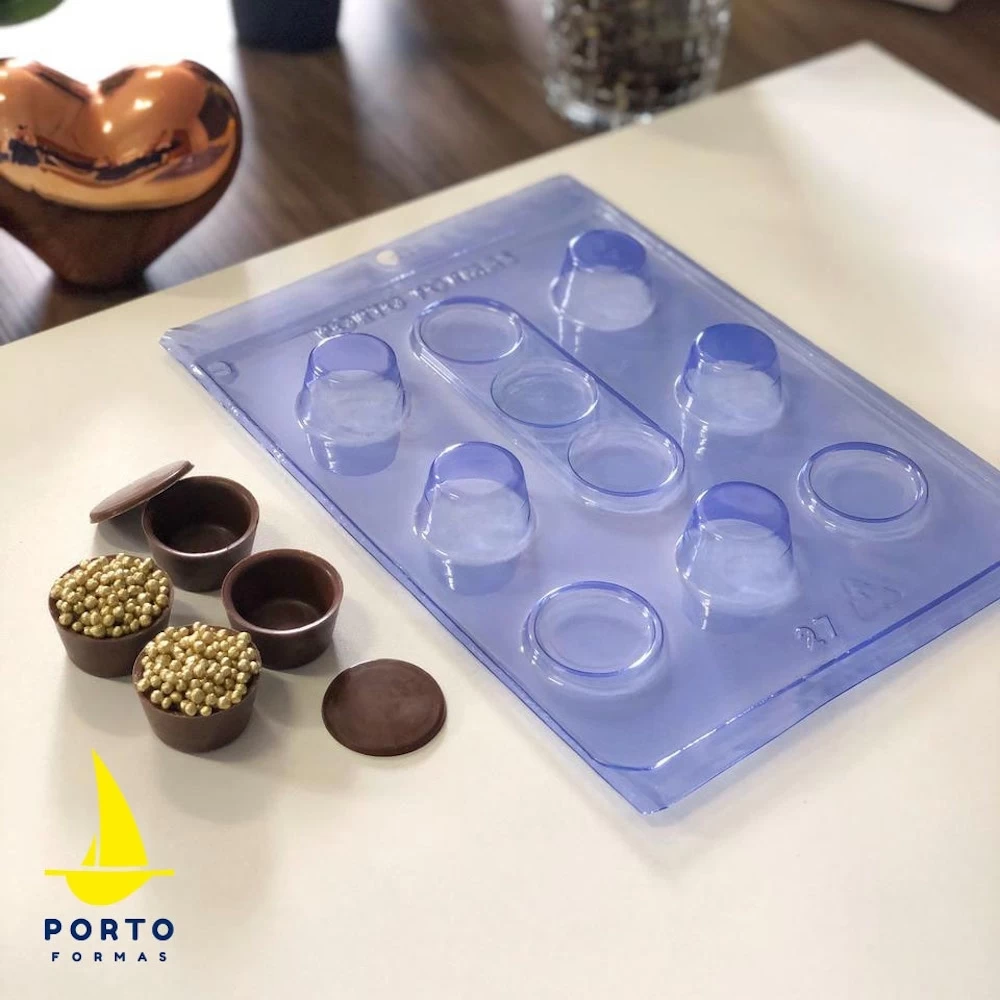 Porto Formas Special Round Box With Lids 3-Part Chocolate Mould 3 Porto Formas Special Round Box With Lids 3-Part Chocolate Mould - Image 3
