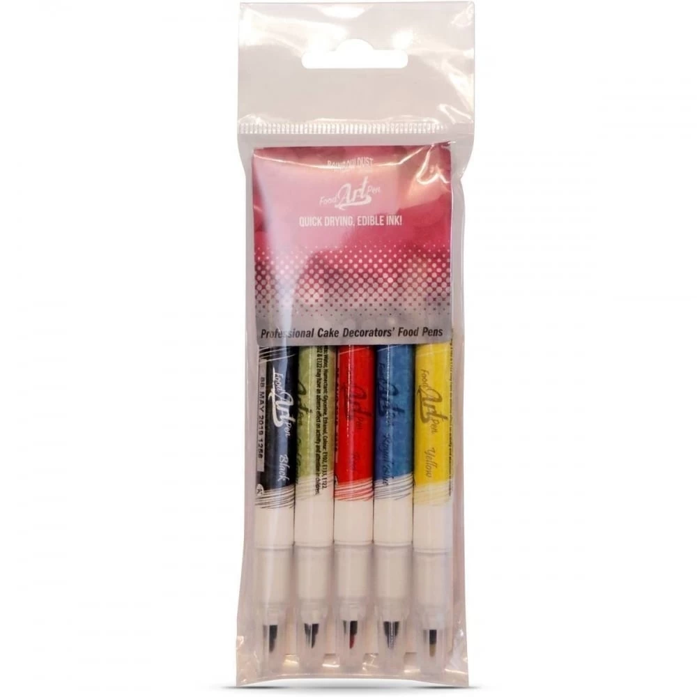 Rainbow Dust Edible Food Art Pen Pack Of 5 1 Rainbow Dust Edible Food Art Pen Pack Of 5