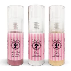 Cake Lace Set Of 3 Pump Push Edible Glitter