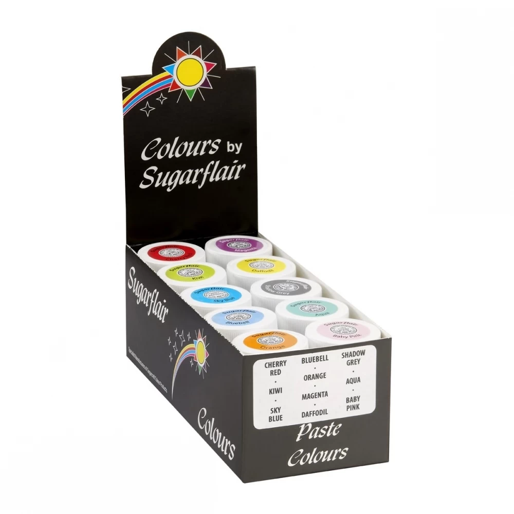 Sugarflair Pastel Paste Colour Kit (Set Of 10 X 25g) 1 Sugarflair Pastel Paste Colour Kit (Set Of 10 X 25g)