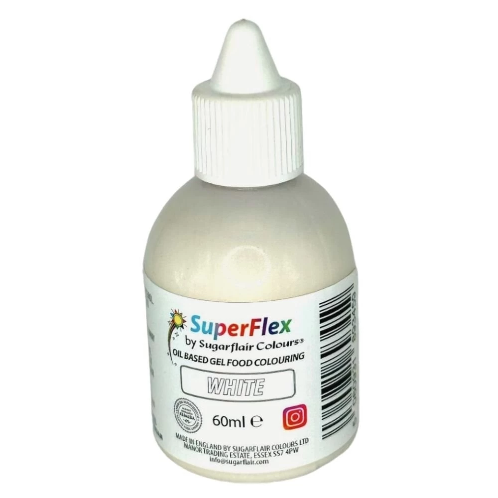 Sugarflair White Super Flex 60ml 1 Sugarflair White Super Flex 60ml
