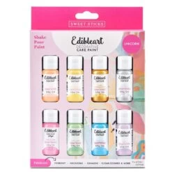 Sweet Sticks Unicorn Colours Edible Art Paint - Set Of 8