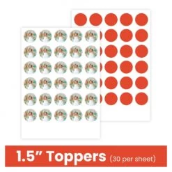 The Cake Decorating Co. Mini Topper Edible Images Uncut 30 X 1.5 Inch
