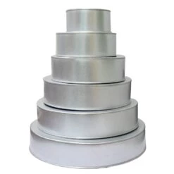 Alternative view of The Cake Decorating Co. Round - 3 Inches Deep - Set Of 6 Baking Tins