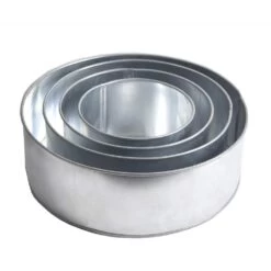 The Cake Decorating Co. Set Of 4 Tier Round Baking Tins - 3 Inch Deep