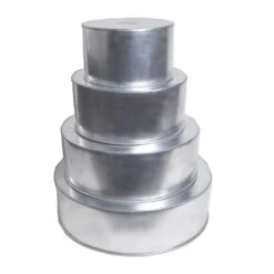 Alternative view of The Cake Decorating Co. Set Of 4 Tier Round Baking Tins - 4 Inch Deep