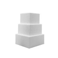 Simply Making Set Of 5 Inch Deep Square Cake Dummies - 6", 8" & 10"