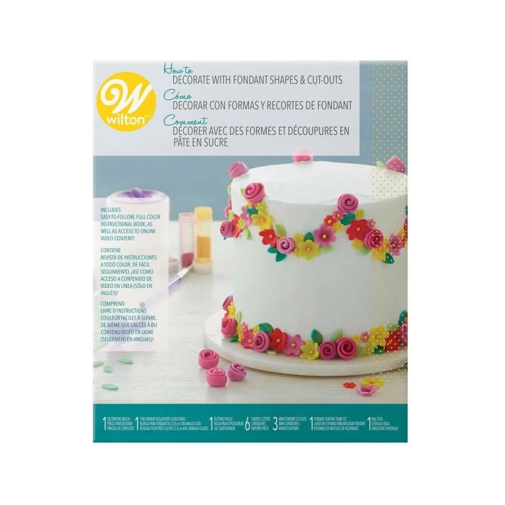Wilton How To Decorate Fondant Shapes & Cut-Outs Kit 1 Wilton How To Decorate Fondant Shapes & Cut-Outs Kit