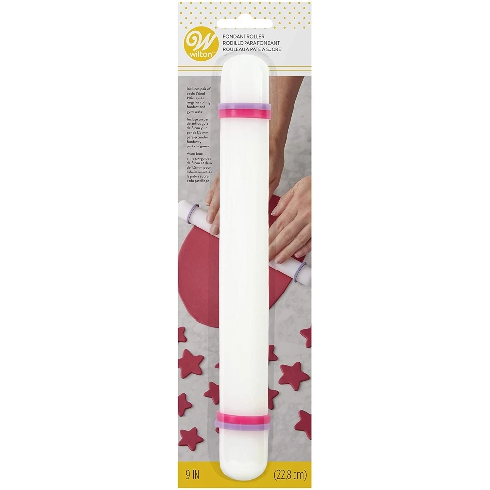 Wilton Perfect Height Rolling Pin 22.5cm 1 Wilton Perfect Height Rolling Pin 22.5cm